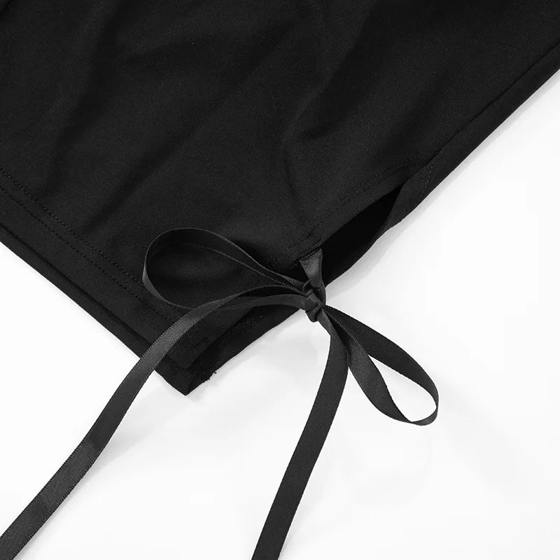 Women Solid 2 Piece Set Summer Tracksuits Sexy Lace Up Halter Backless Tank Crop Tops + Skinny Knee Length Pants Fitness Suits