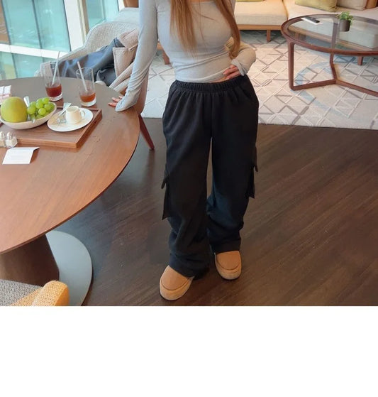Zipper Hoodie with Wide Leg Pant Two Piece Set for Women Casual Hooded Sweatshirt Tracksuits Sporty Pants Outfit 2 Piece Suits